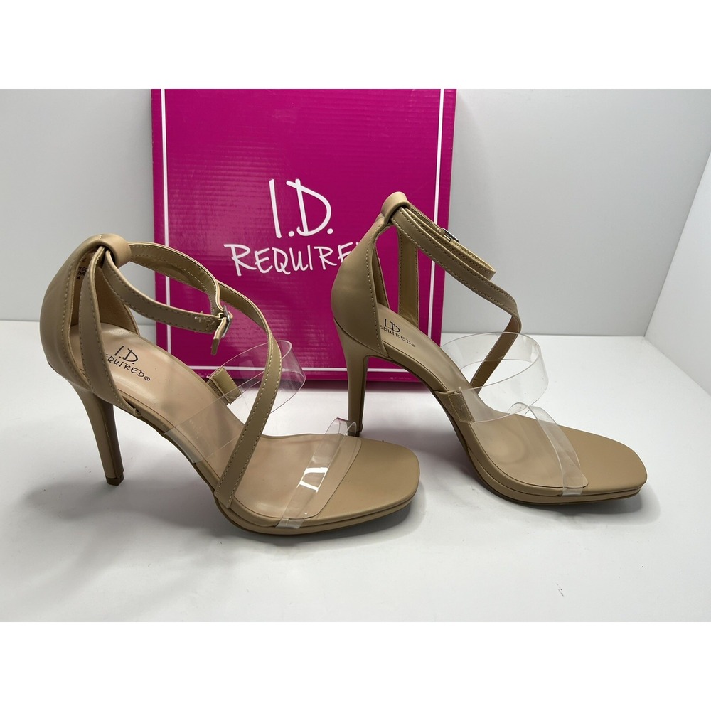 BRAND NEW Cross Strap Nude ID Required Shoes Size 7.5